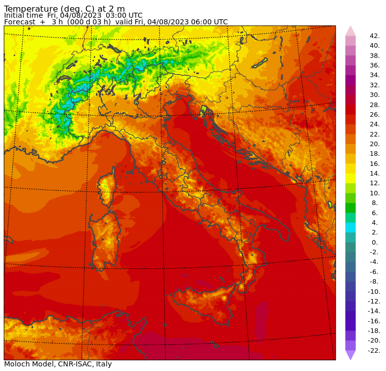 temperature minime oggi