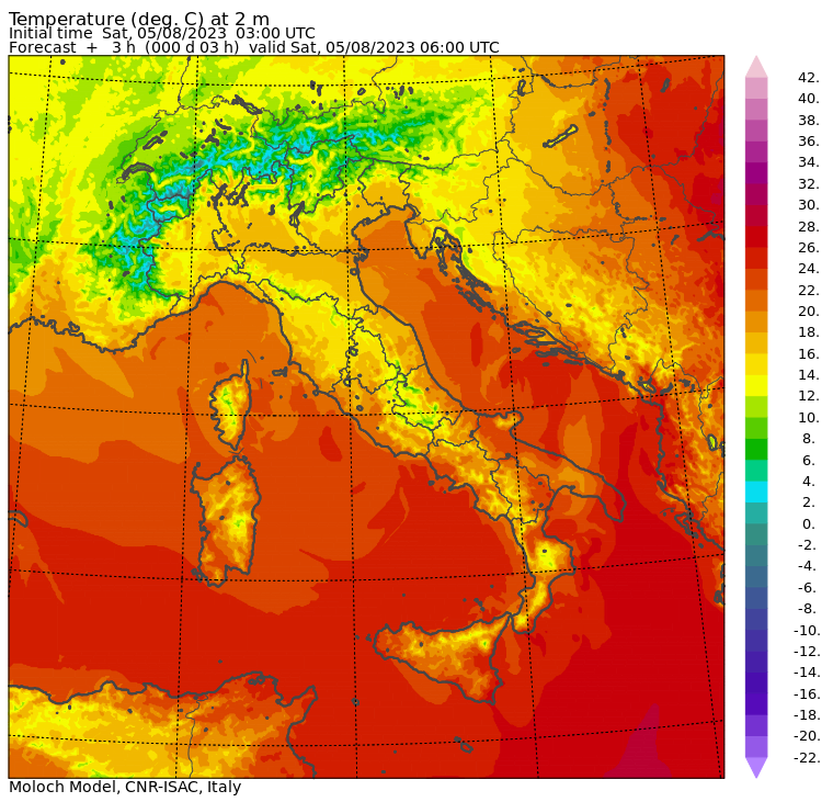 temperature minime oggi