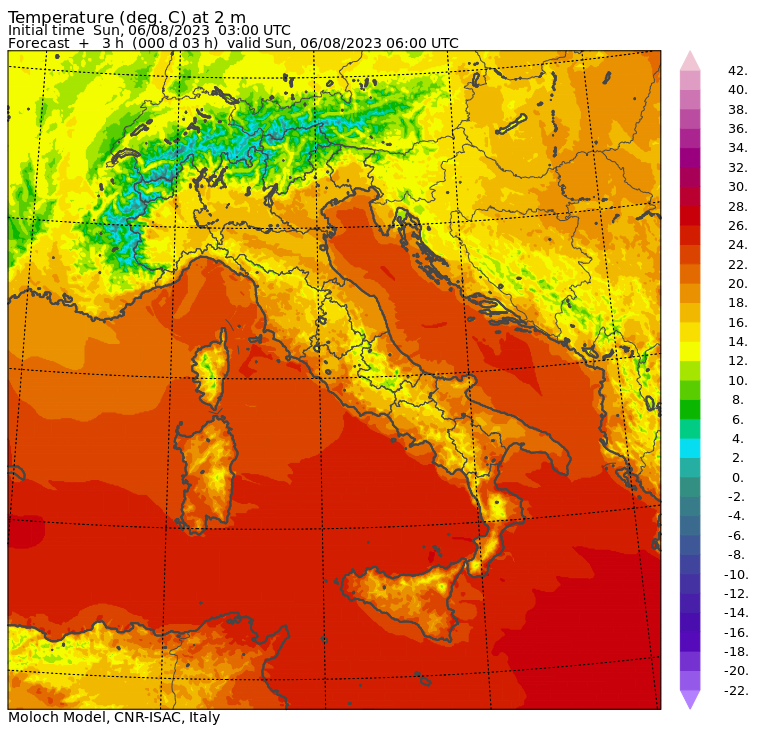 temperature minime oggi