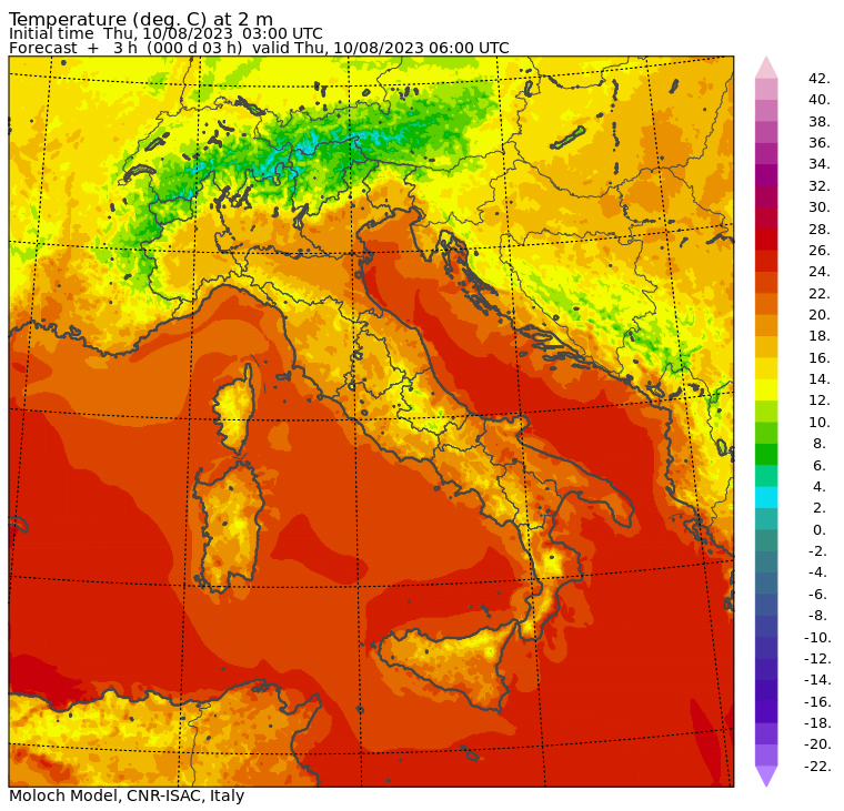 temperature minime oggi