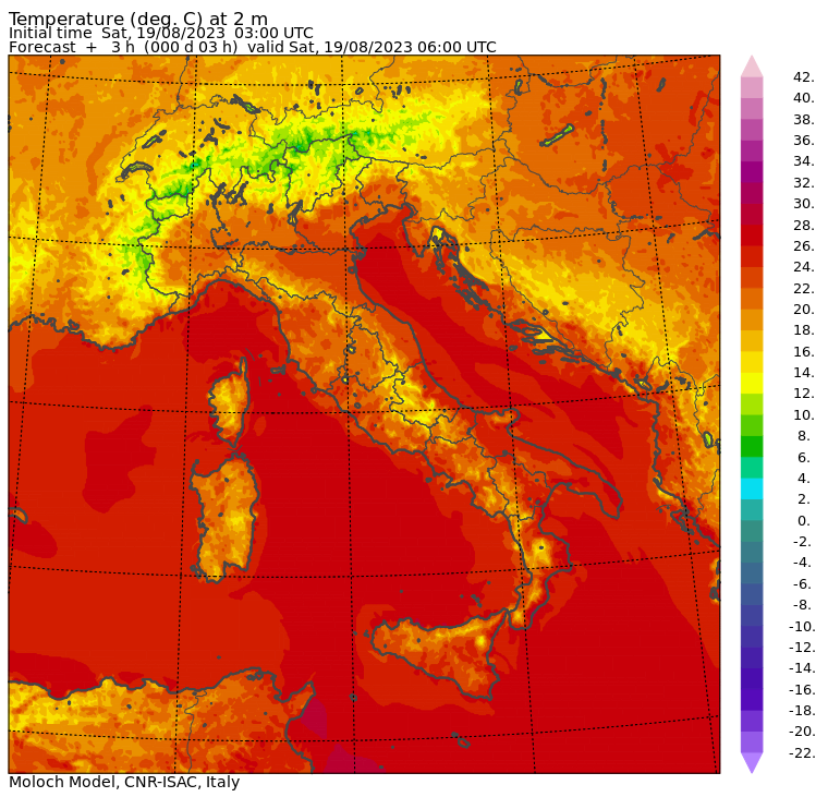 temperature minime oggi