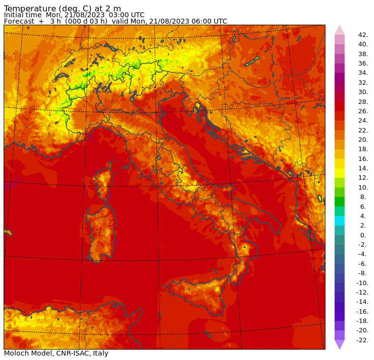 temperature minime oggi