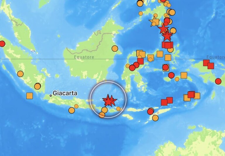 terremoto mar di bali