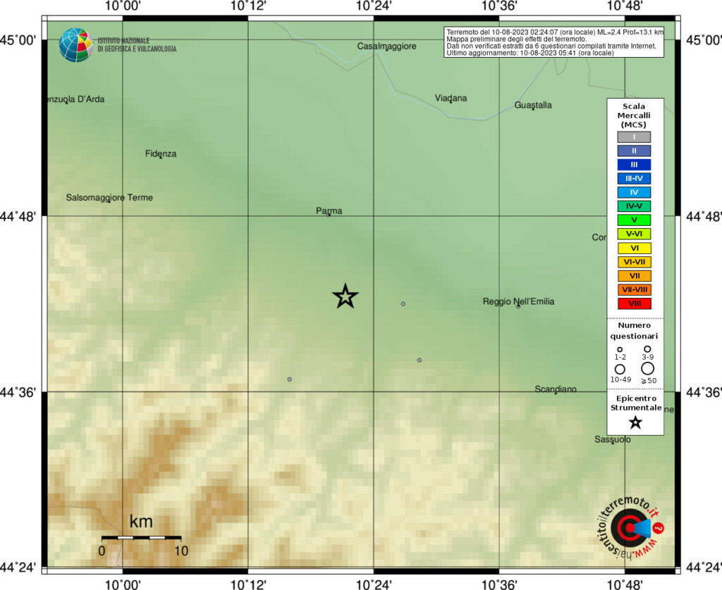 terremoto parma