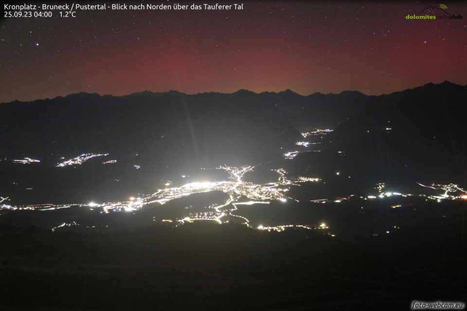aurora boreale sudtirolo