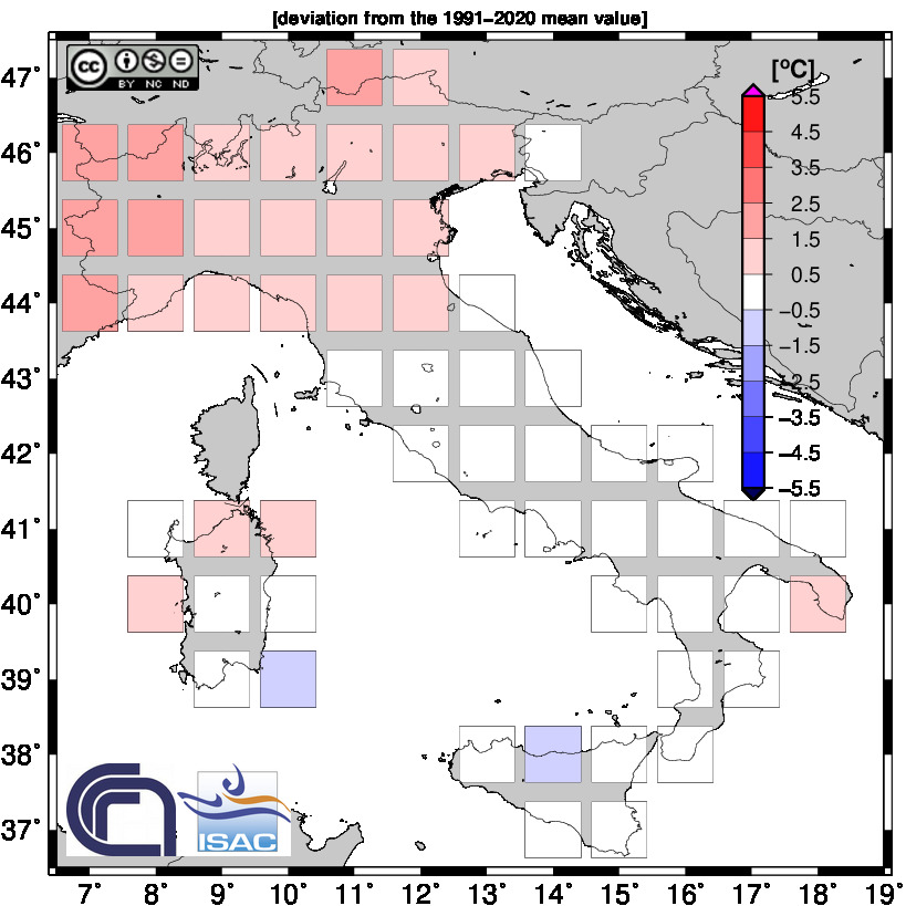 clima anomalie termiche agosto 2023 italia