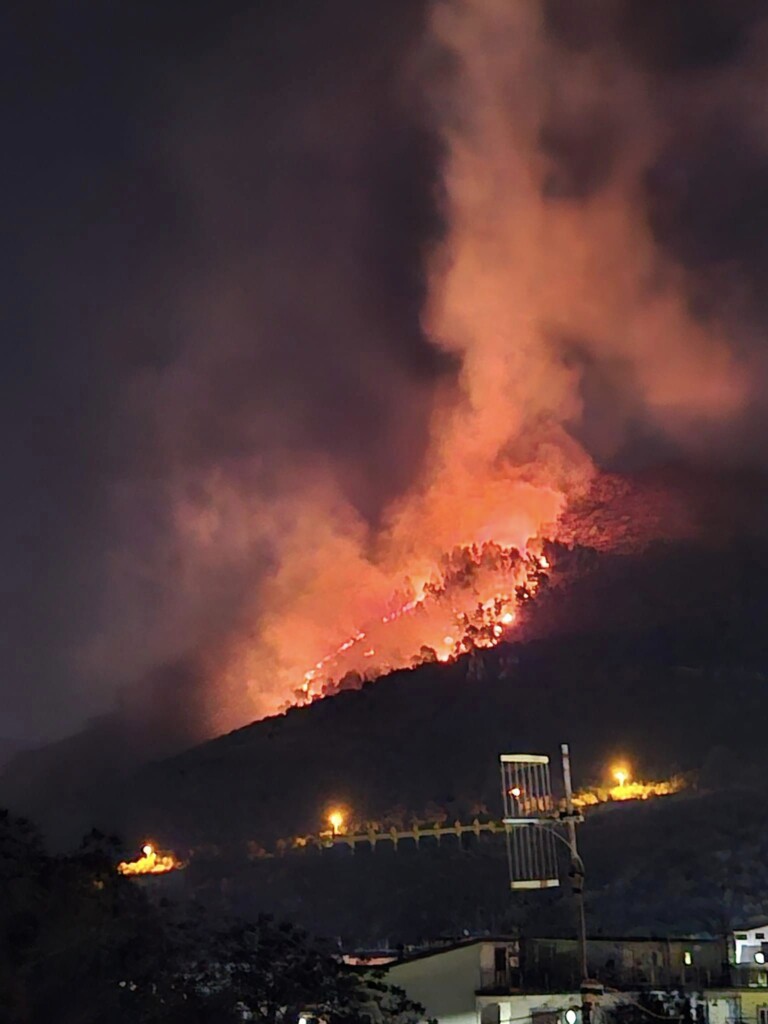 incendio monte talanico