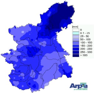 precipitazioni piemonte agosto 2023