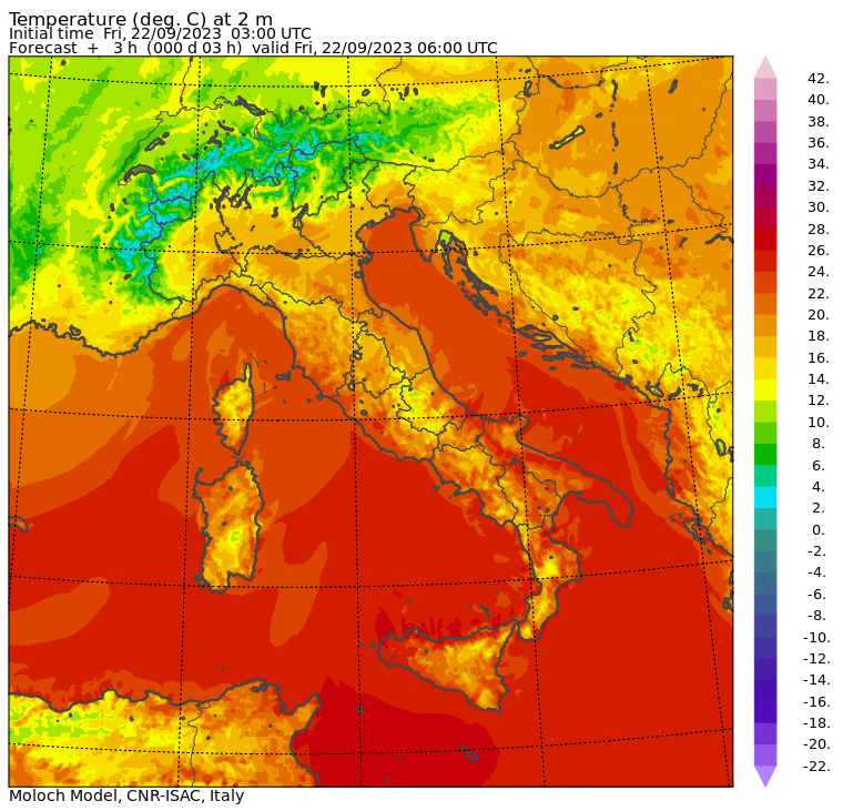 temperature minime oggi