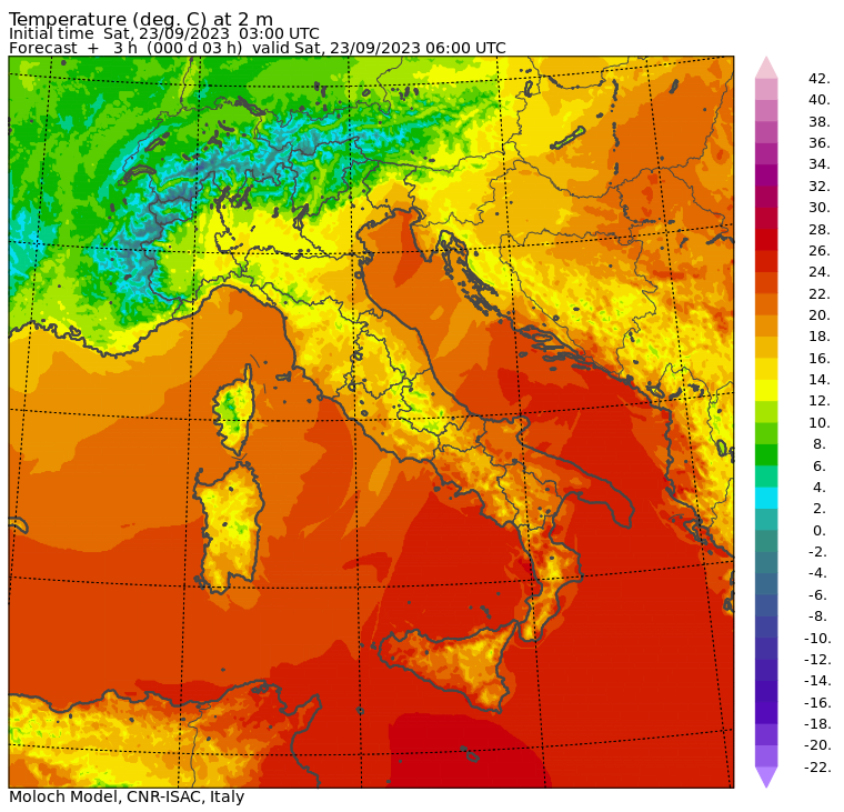 temperature minime oggi