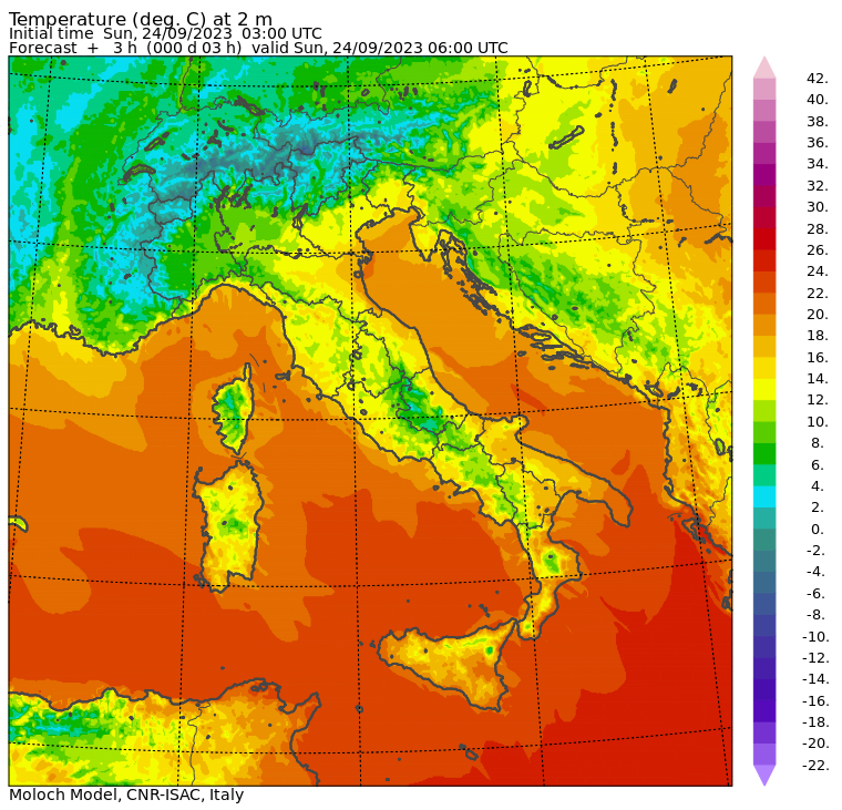 temperature minime oggi