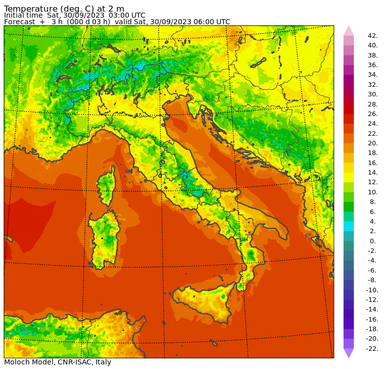 temperature minime oggi