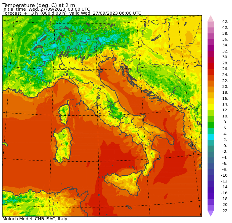 temperature minime oggi