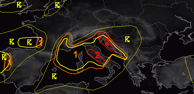 allerta meteo estofex 24 ottobre