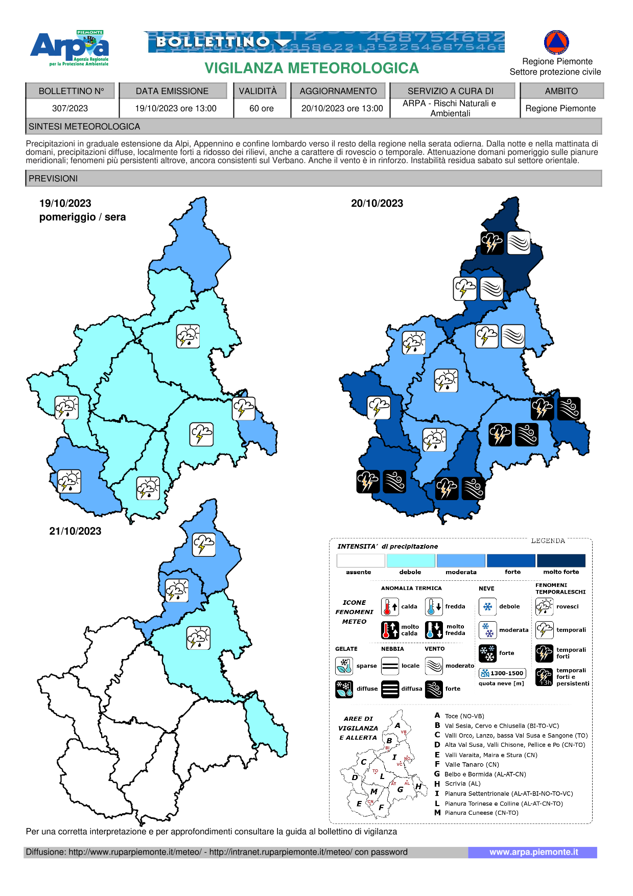 allerta meteo piemonte