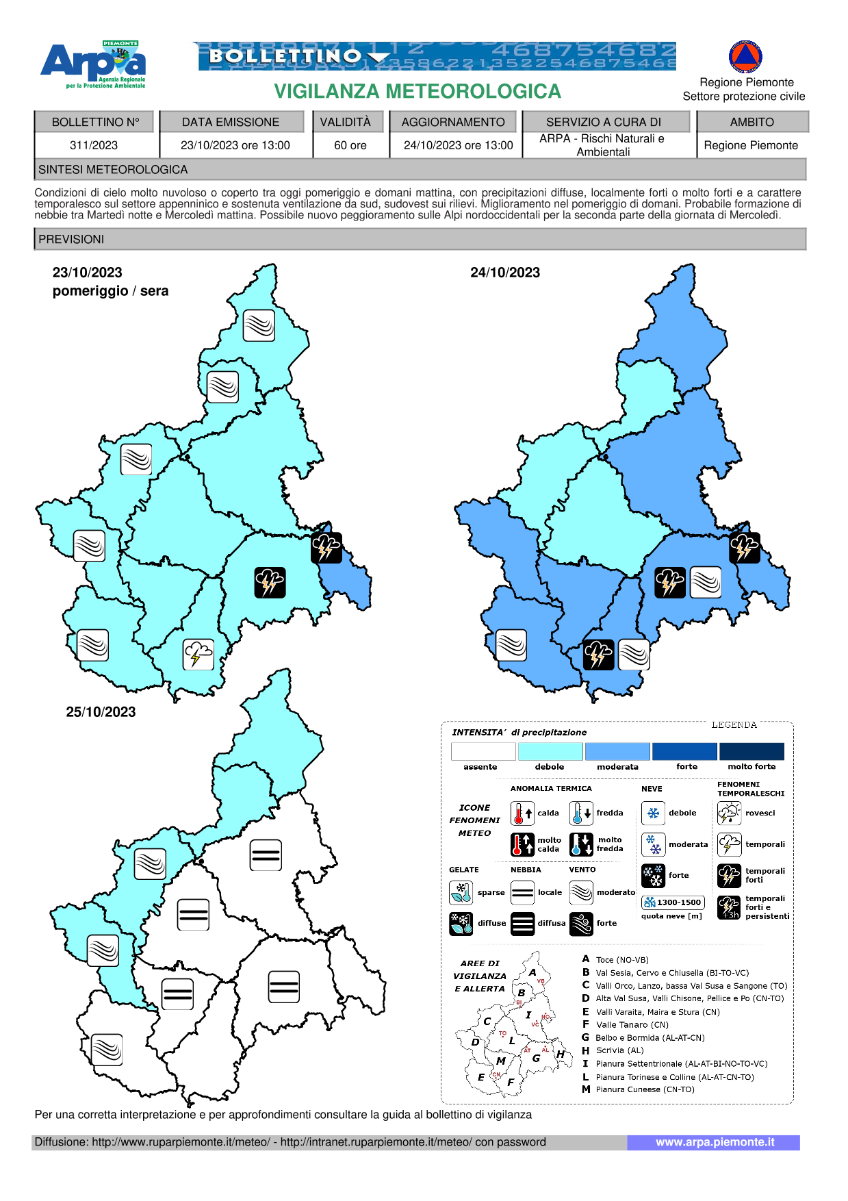 allerta meteo piemonte