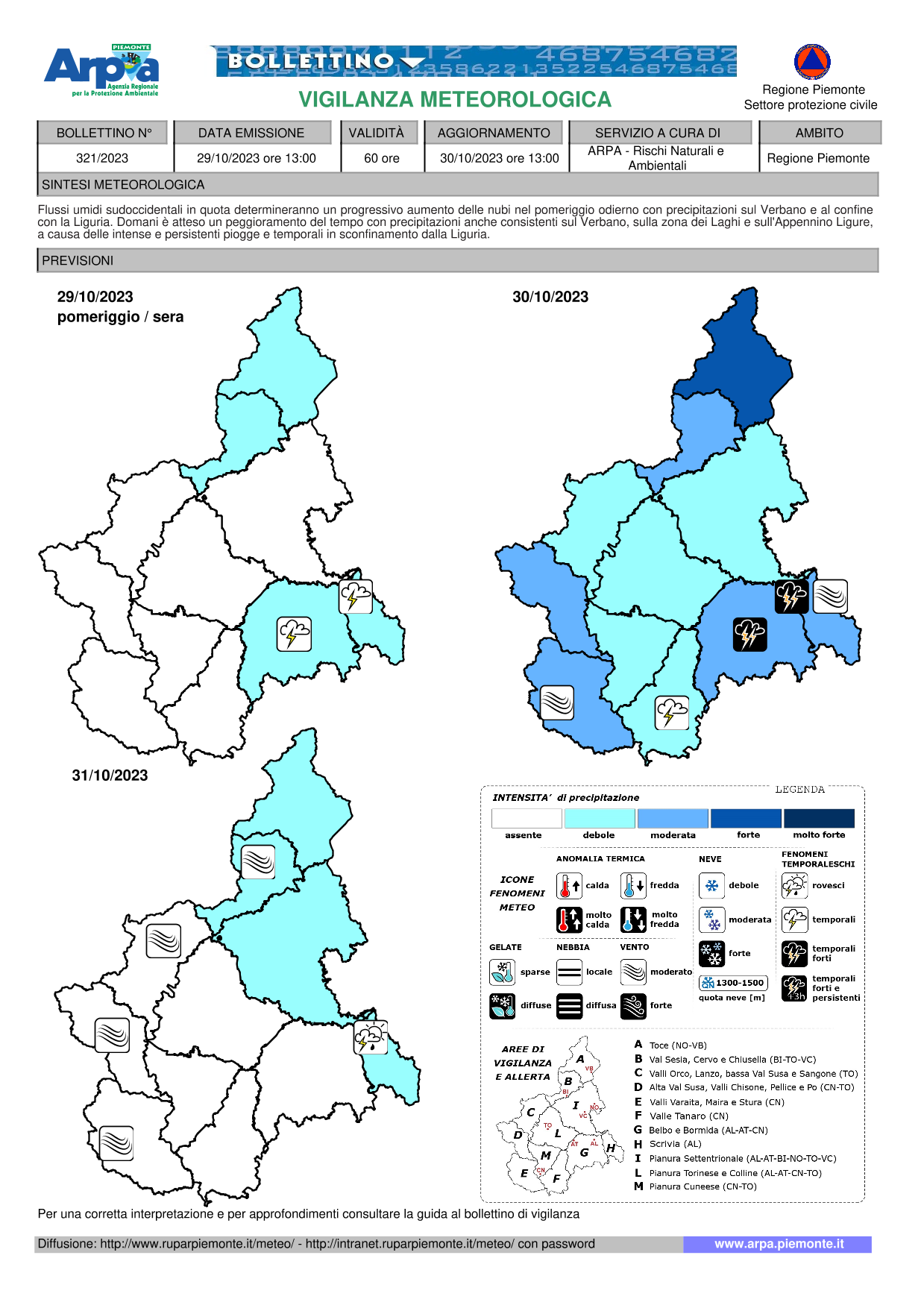 allerta meteo piemonte