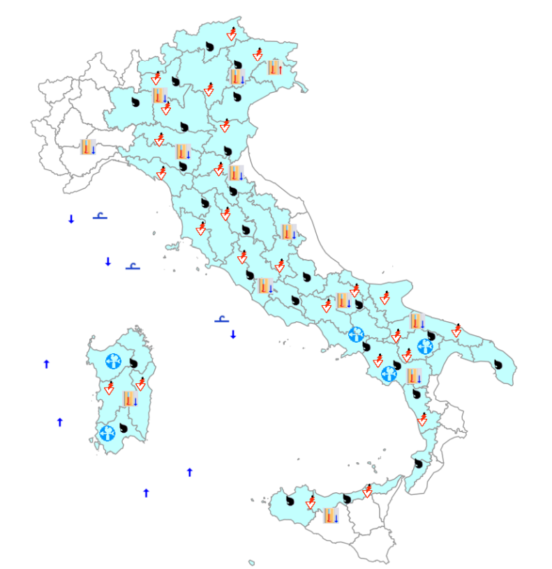 bollettino meteo protezione civile 1 novembre