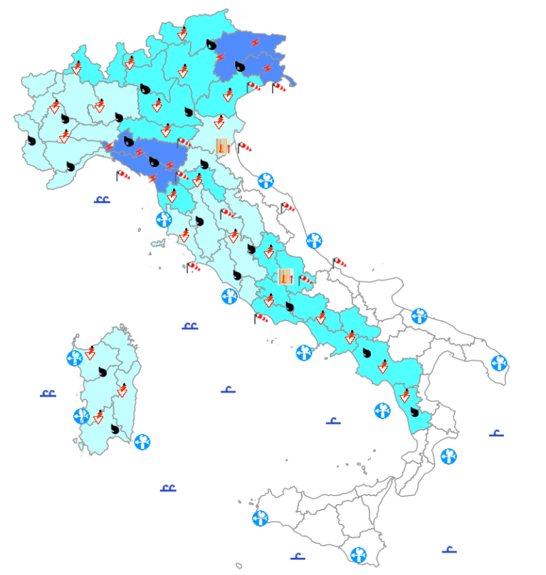 bollettino meteo protezione civile 27 ottobre
