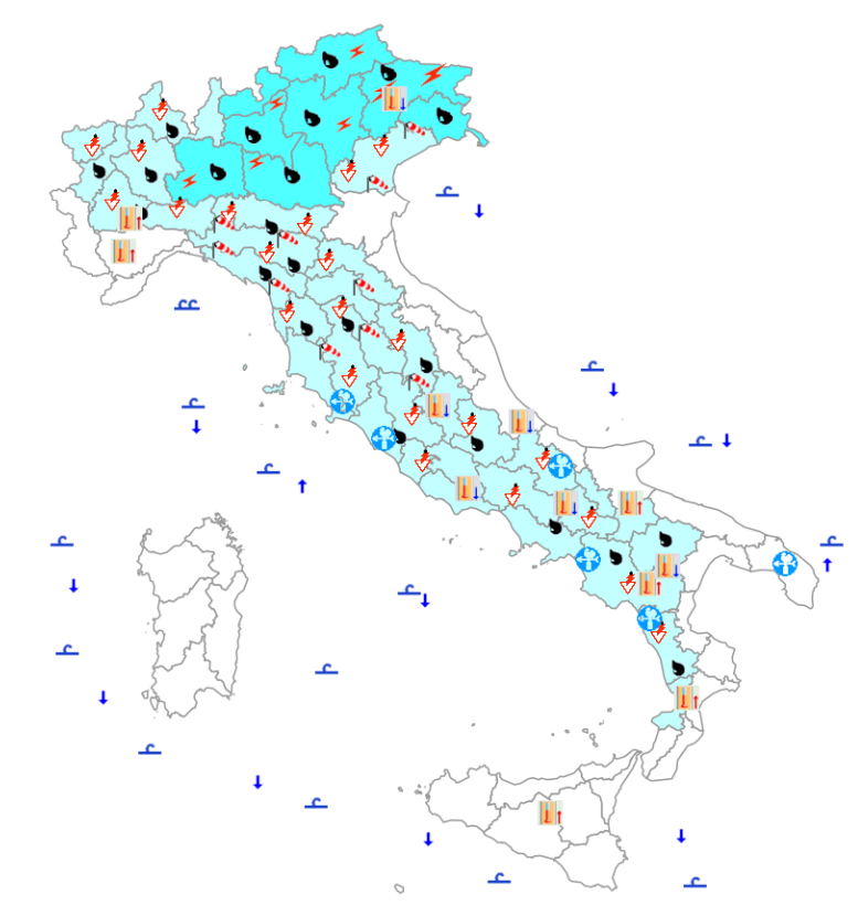 bollettino meteo protezione civile 31 ottobre