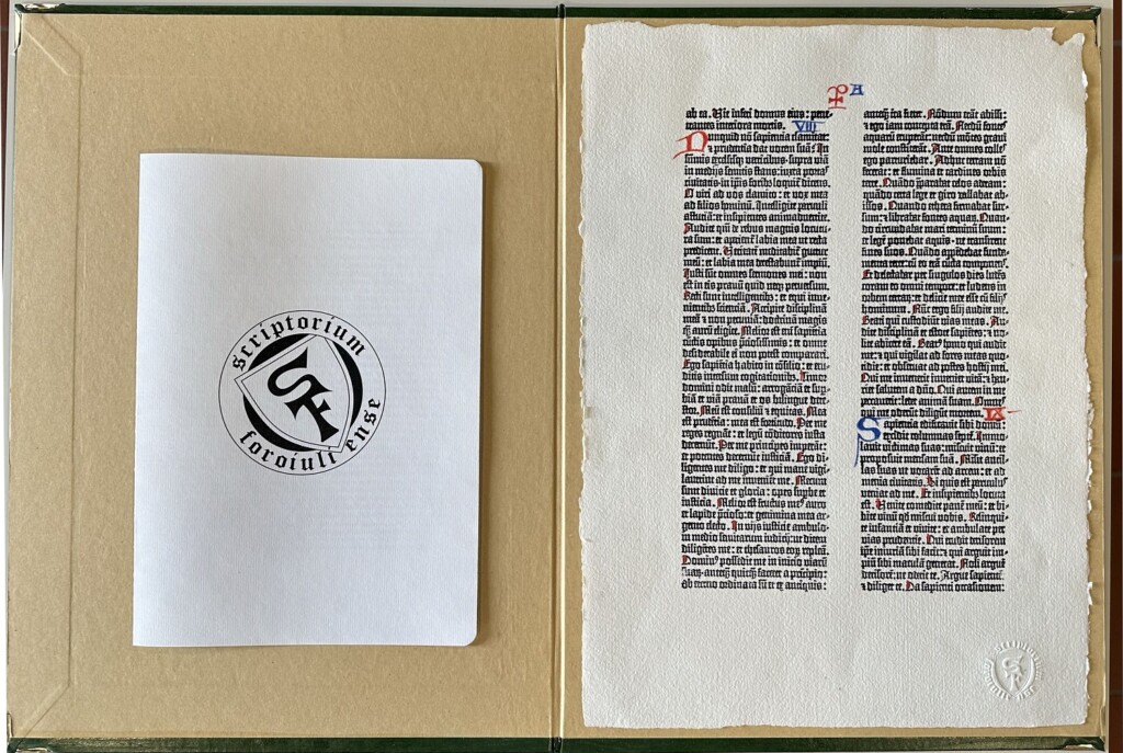 consegna Bibbia di Gutenberg aeronautica