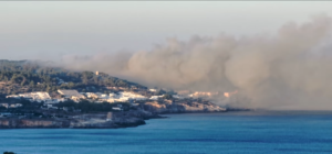 incendio santa cesarea terme