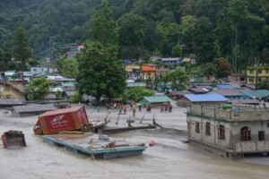 inondazioni india alluvioni sikkim