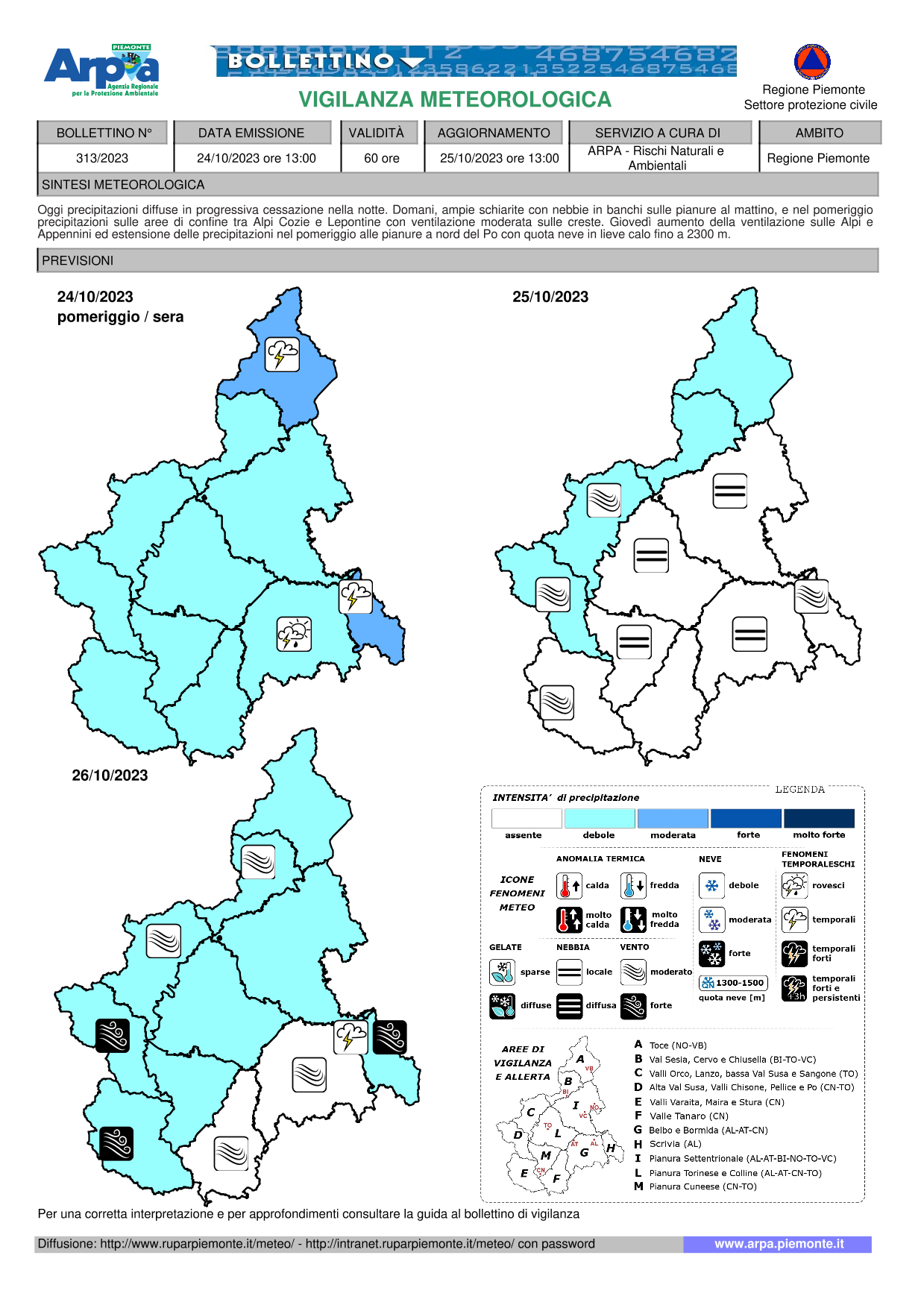 allerta meteo piemonte