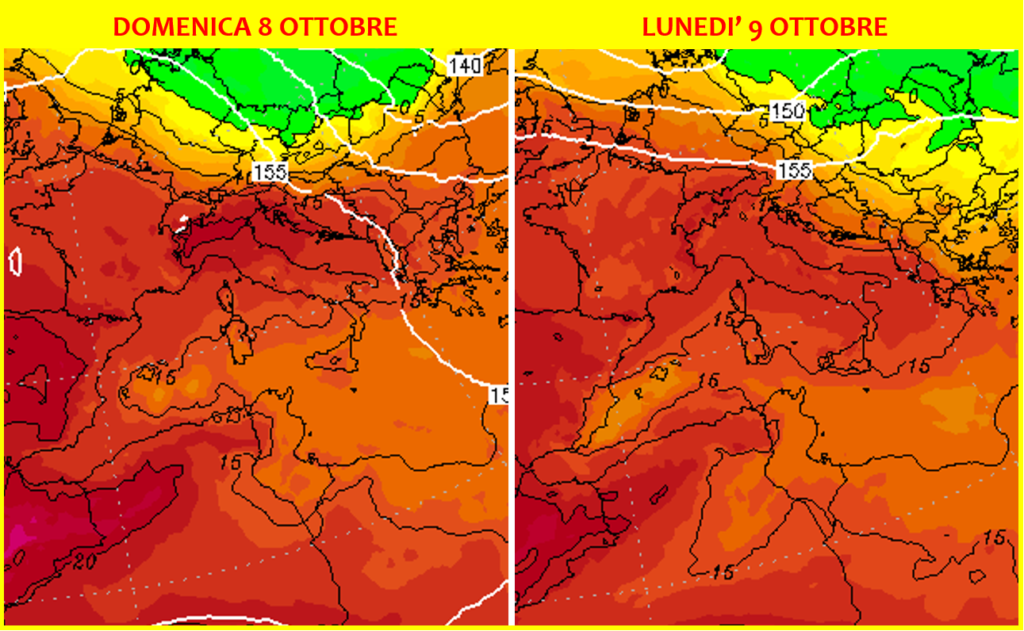 meteo 8 9 ottobre 2023
