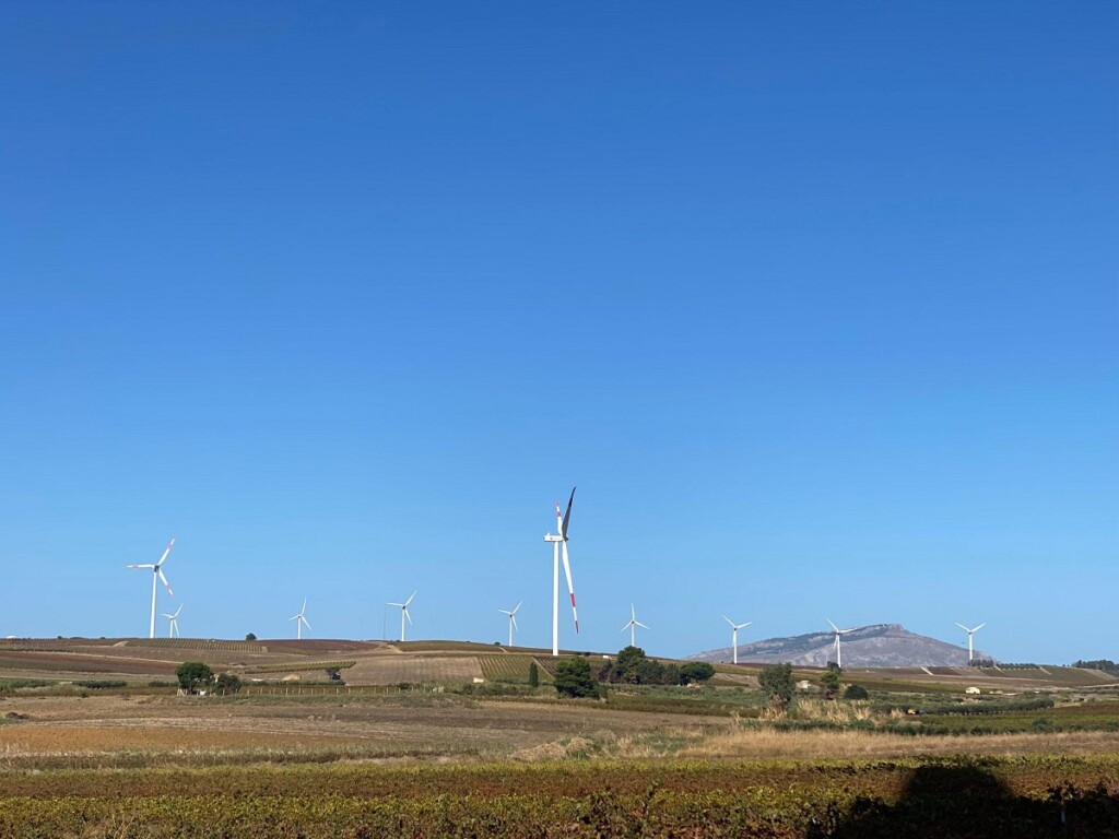 parco eolico Fulgatore Trapani Sicilia