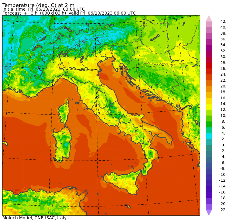 temperature minime oggi