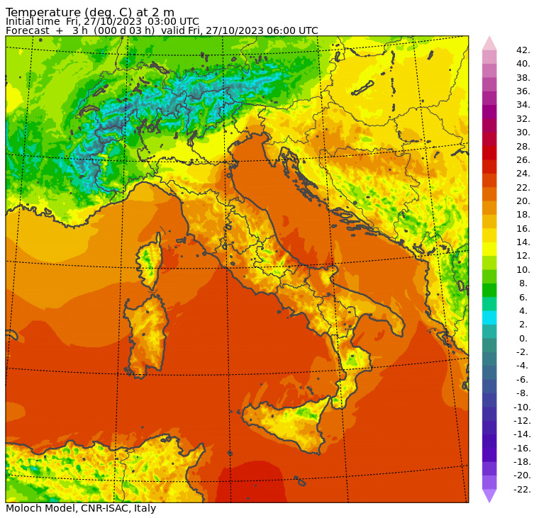 temperature minime oggi