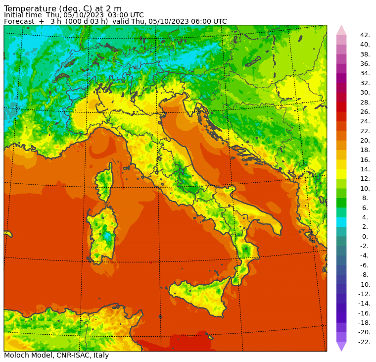 temperature minime oggi