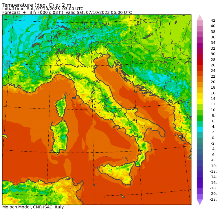 temperature minime oggi
