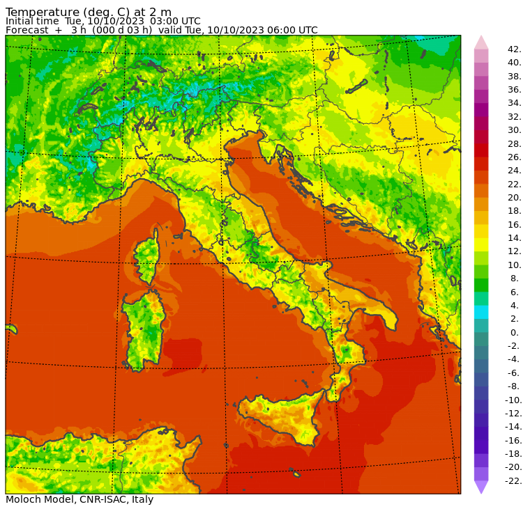 temperature minime oggi