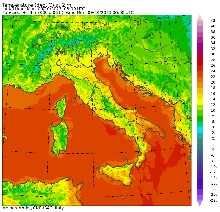 temperature minime oggi