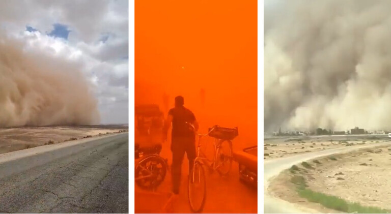 tempesta di sabbia azraq giordania