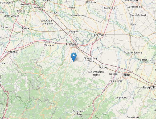 terremoto oggi piacenza Vigolzone