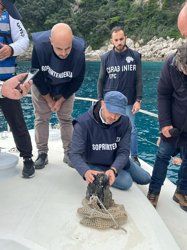 Archeologia recupero resti sommersi preistorici Capri (1)