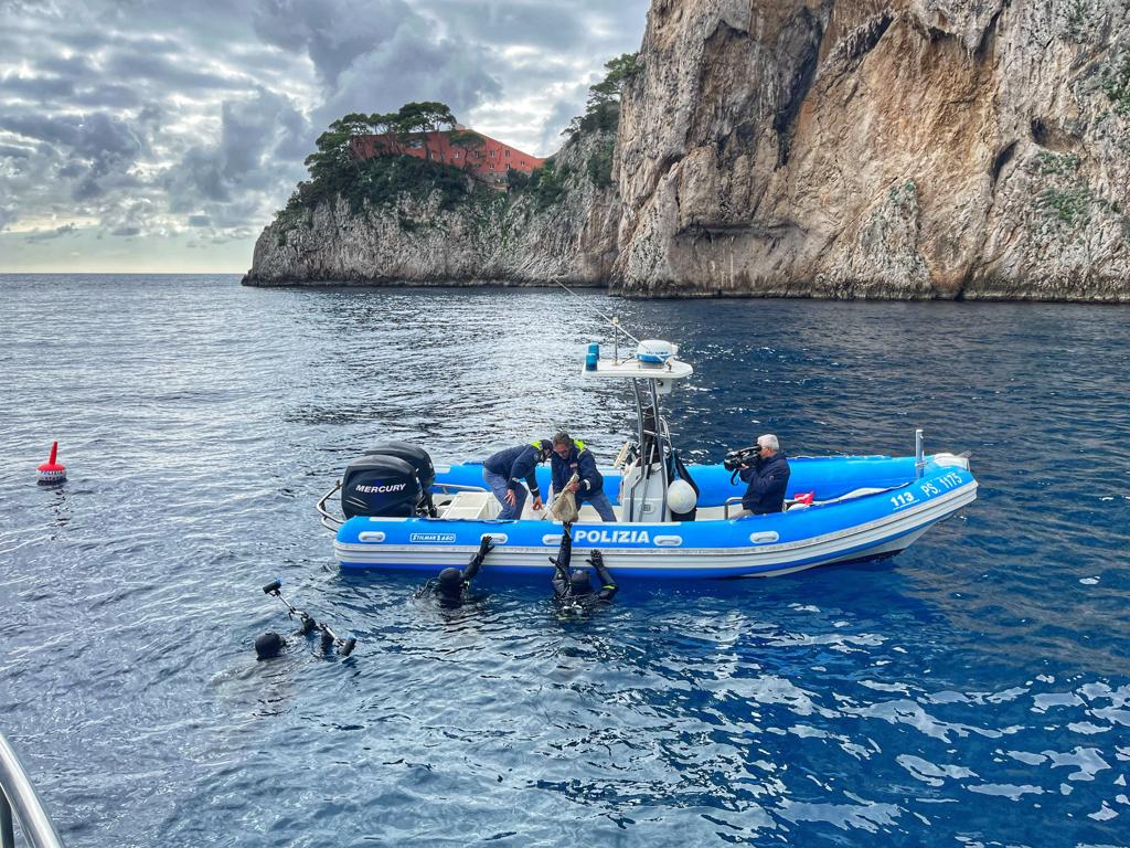 Archeologia recupero resti sommersi preistorici Capri