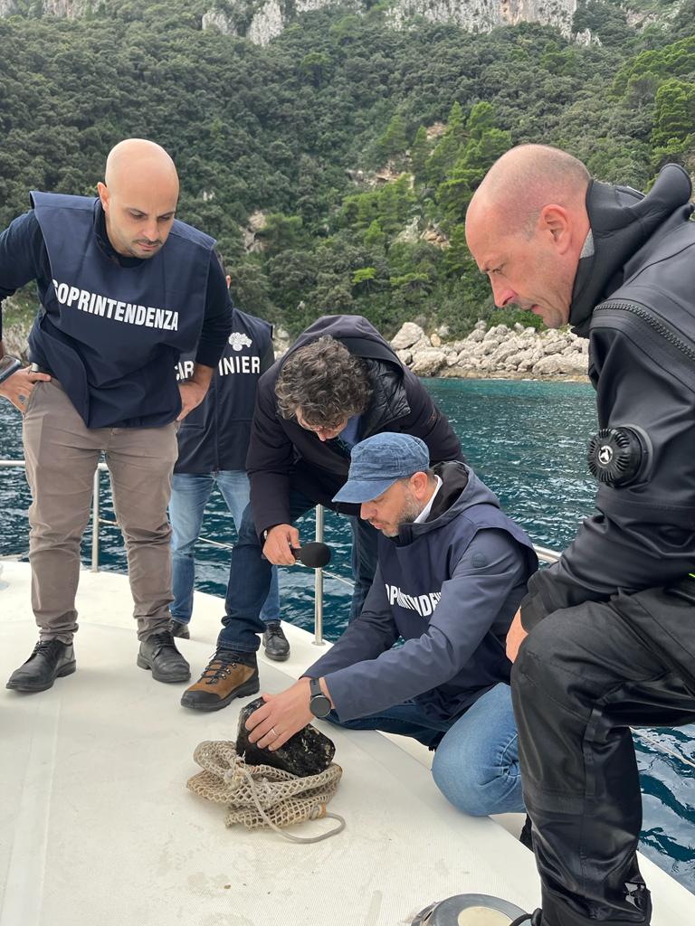 Archeologia recupero resti sommersi preistorici Capri
