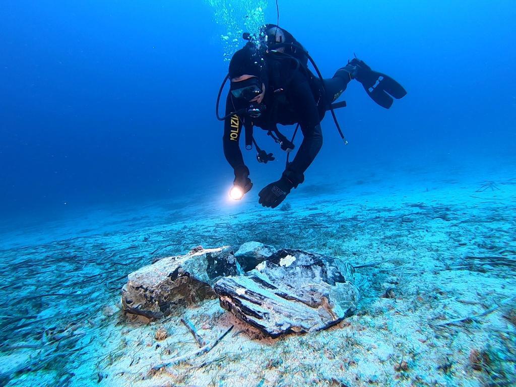 Archeologia recupero resti sommersi preistorici Capri