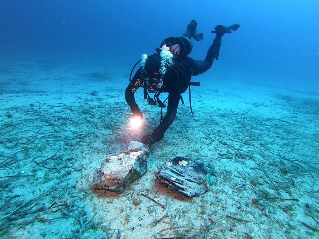Archeologia recupero resti sommersi preistorici Capri