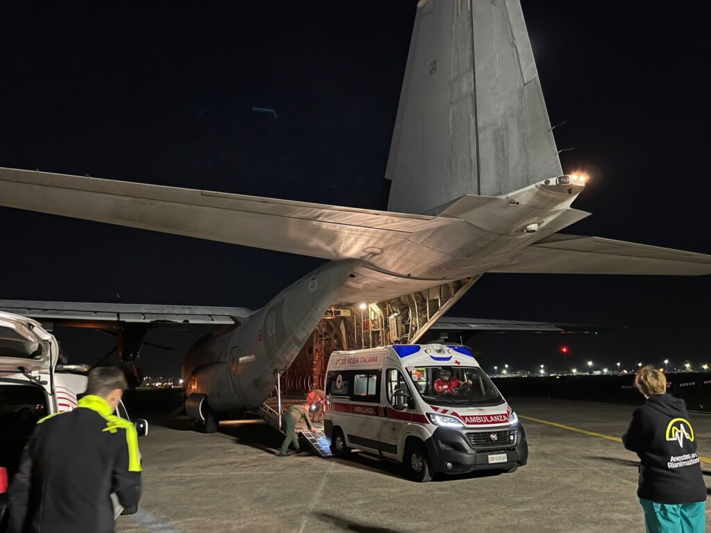 Trasporto Sanitario Aeronautica Militare milano bari