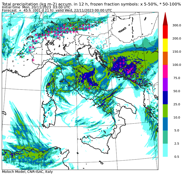 allerta meteo martedì 21 novembre