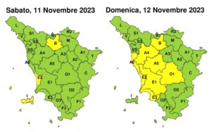 allerta meteo toscana 11-12 novembre
