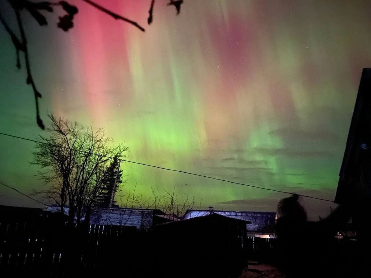 aurora boreale Novosibirsk russia