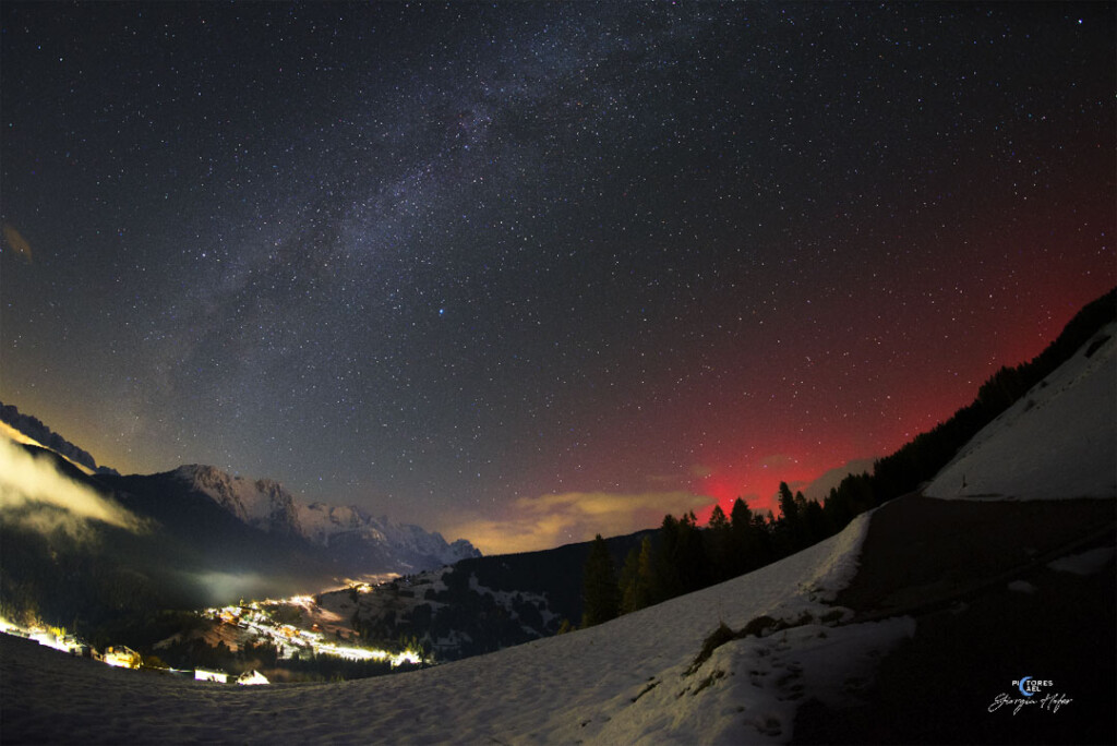 aurora boreale via lattea