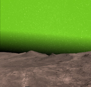bagliore notturno verde marte