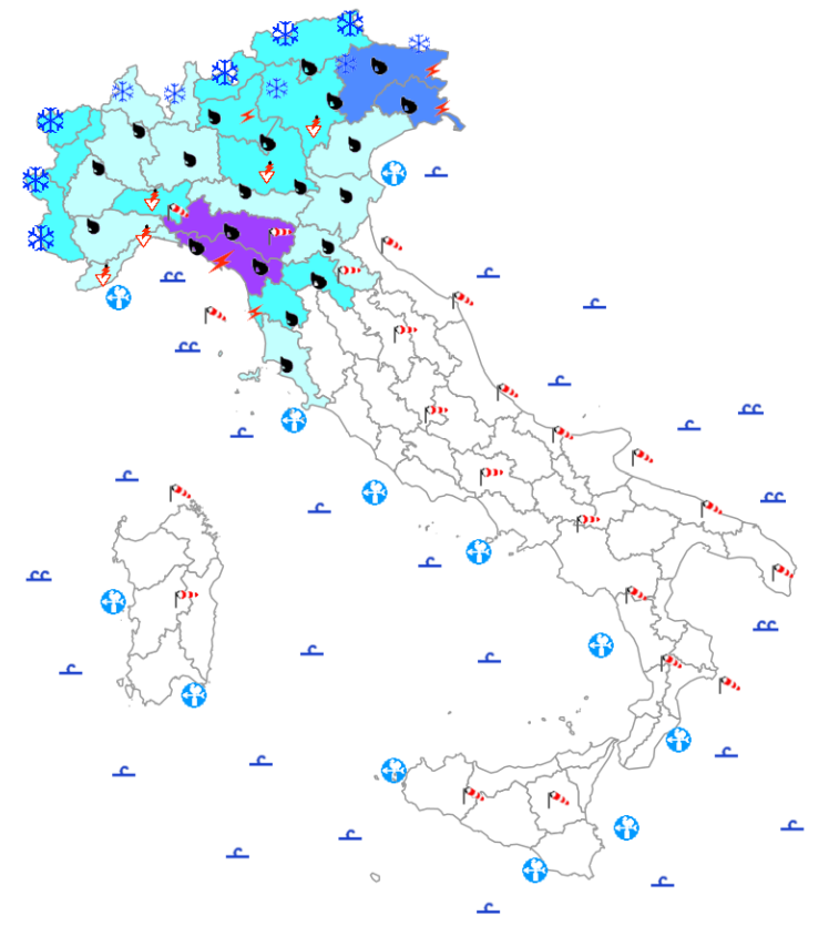 bollettino meteo protezione civile 1 dicembre